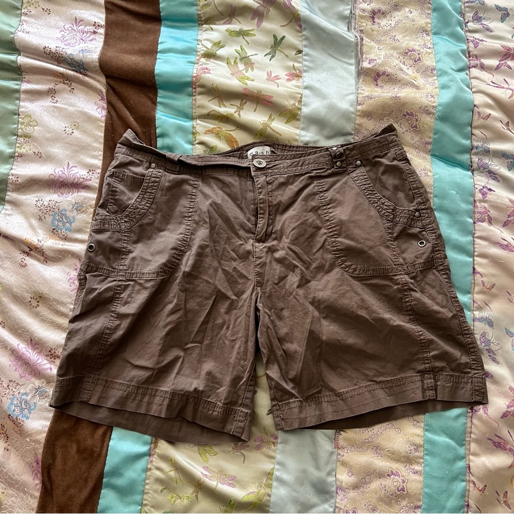 Brown Cargo Shorts